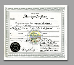 Marriage Certificate