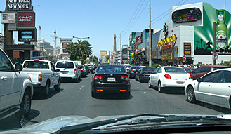 Las Vegas - Verkehr auf dem Strip