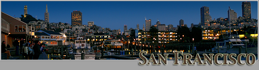 San Francisco nächtliche Skyline